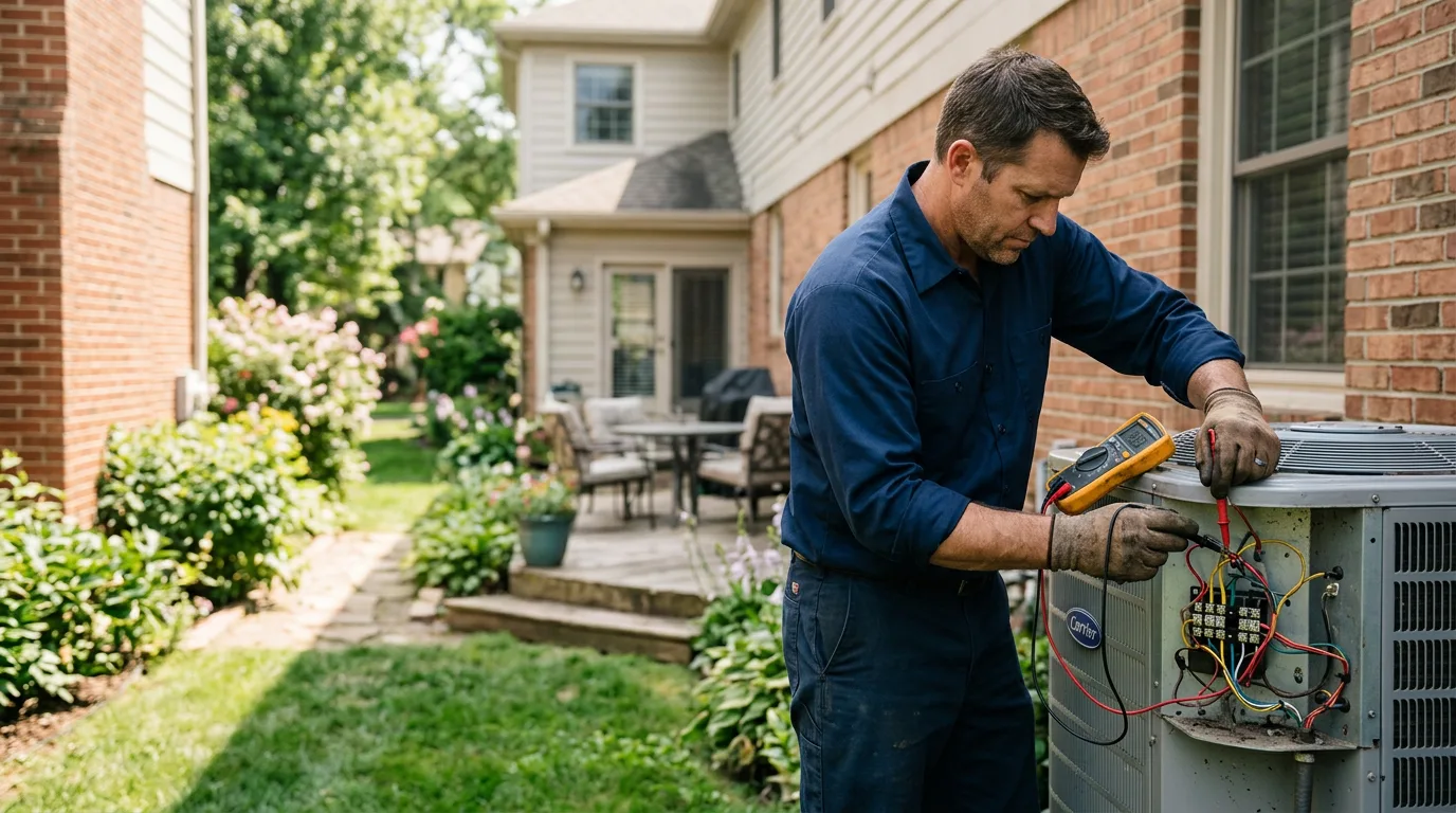 HVAC technician working near Parker, WA